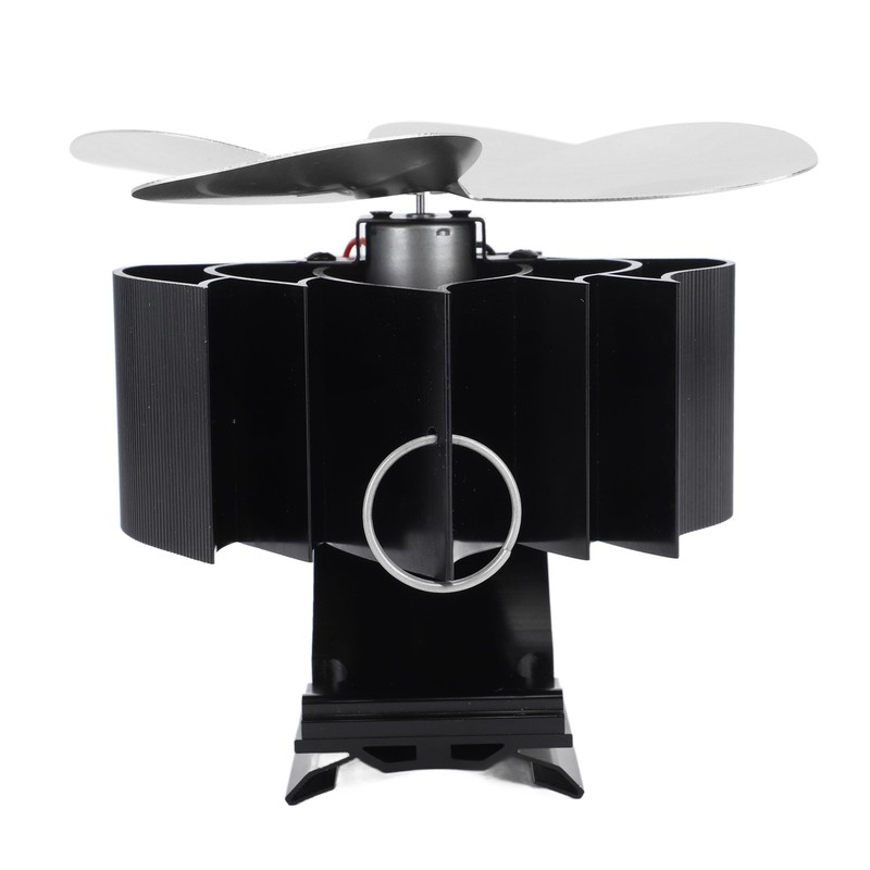 Wall Mounted Fireplace Fan 4 Blade Heat Powered Wood Stove