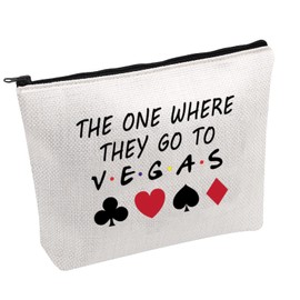 Vegas Trip Makeup Bag The One Where They Go to Vegas Cosmetic Bag Family Vacation Makeup Bag (to V.E.G.A.S-b)