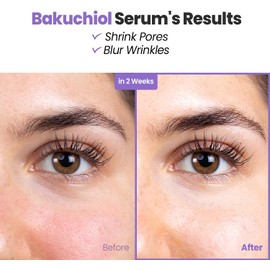 Glam Up Firm Hydrating Bakuchiol Serum - Anti-Aging Retinol Alternative Serum, Blur Fine Lines, Wrinkles, and Dark Spots, Hydrate Facial Skin, Cruelty-Free (1.01 Fl Oz)