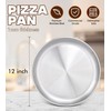 Yuiicaov Stainless Steel Pizza Pan 12 inch, Pizza Pan for