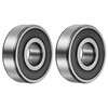 sourcing map 6302-2RS Deep Groove Ball Bearing,2pcs 15 x 42