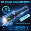 2 Pack Flashlights High Lumens Rechargeable, 100,000LM Super Bright Flash