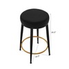 Ball & Cast Modern Metal Frame Round Bar Stools 24