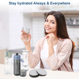 Kigniote Water Filter Disc for Brita Fill&Go Vital Water Filter Bottle, 8x