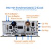 CANADUINO® Internet-Synchronized NTP WiFi Clock with Alarm and Smartphone App