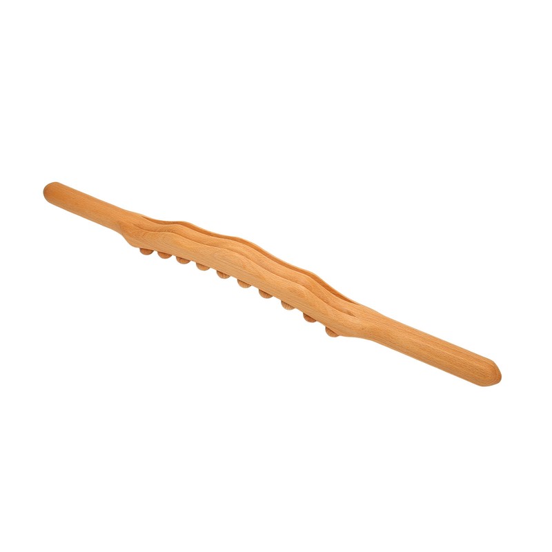 Body Gua Sha Stick Muscle Relaxing 20 Beads Wooden Scraping