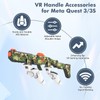 VR Handle Attachment Compatible with Meta Quest 3S, Weighted Gunstock
