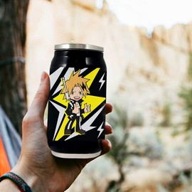 My Hero Academia Denki Travel Can, 9 oz, 14+, Shonen Jump Travel Can, by Just Funky