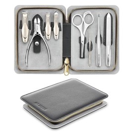 MR.GREEN Set de Manicura 8 En 1, Kit Profesional de Pedicura, Kit de Manicura de Acero Inoxidable, Kit de Viaje Portátil para El Cuidado de Las Uñas, Cortaúñas Y Herramientas de Pedicura con Estuche d