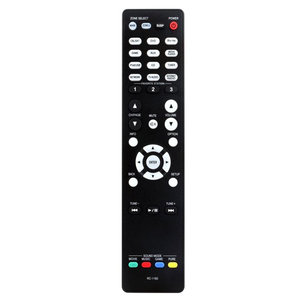RC-1183 Replacement Remote Control fit for Denon AVR-X2000 AVRX2000 AVR-E400