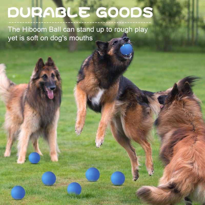 Hiboom 15 Pack Natural Rubber Tennis Balls for Dogs Catching