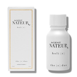 Agent Nateur - holi (c) Natural C Duo Calcium + Vitamin C Powder | Vegan, Non-Toxic, Clean Skincare (.5 oz | 15ml)