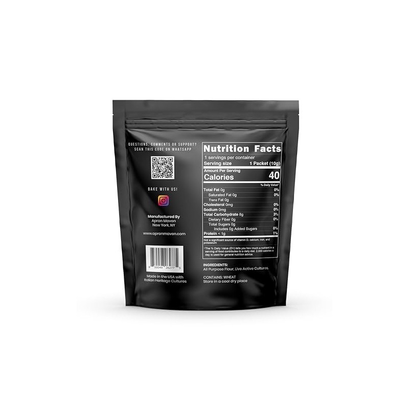 Apron Maven Sourdough Starter Culture, Italian Ischian Island Style, Dehydrated,