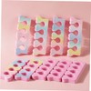 Beavorty 5sets Shiny Nail Separator Toe Separators for Women Toe