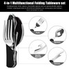 4 in 1 Piece Camping Tools, 4 in 1 Folding
