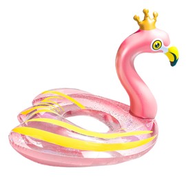 ACTOYS Children's Swimming Ring, Swimming Ring, Flamingo Children, Unicorn Swimming Ring, Children, Swimming Ring, Sequins Swimming Ring, Pool Toy (Flamingo)