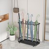 Metal Umbrella Holder Stand with Removable Drip Tray, Industrial Free