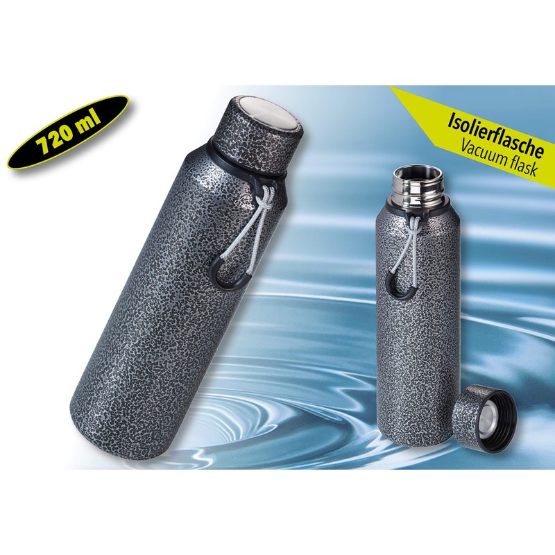 Troika Unisex - Adult Geysir Water Bottle, Grey, 77 x