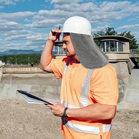 Hard Hat Neck Shield,Reflective Construction Hat Shade | Breathable Hard Hat Liners, Quick Dry Neck Shade for Outdoor Activities