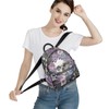 Snilety Gothic Backpack Purses for Women Floral Skull Small Backpacks