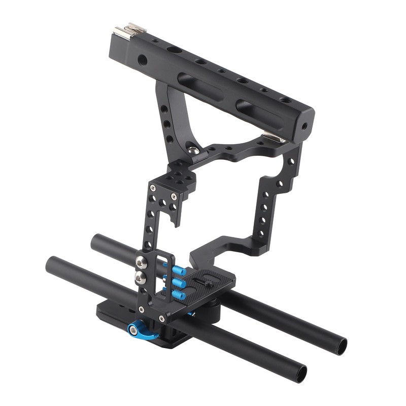 Aluminum Camera Cage Rig with Top Handle for A7 A7II
