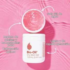 Bio-Oil Gel para piel seca, humectante facial y corporal, hidratación de rápida absorción, con emolientes calmantes y vitamina B3, no comedogénico, 1.