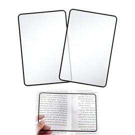 EUYKQNOI Pack of 2 Magnifying Glass for Full Pages Fresnel Lens Magnifying Glass Large Magnifying Glass Whole Pages Lens Magnifying Glass for Seniors and Reading, Books, Reading Magnifier for Seniors