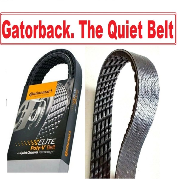 Continental Elite Serpentine Belt Poly-V Quiet Belt Gatorback CONTINENTAL ELITE/Goodyear