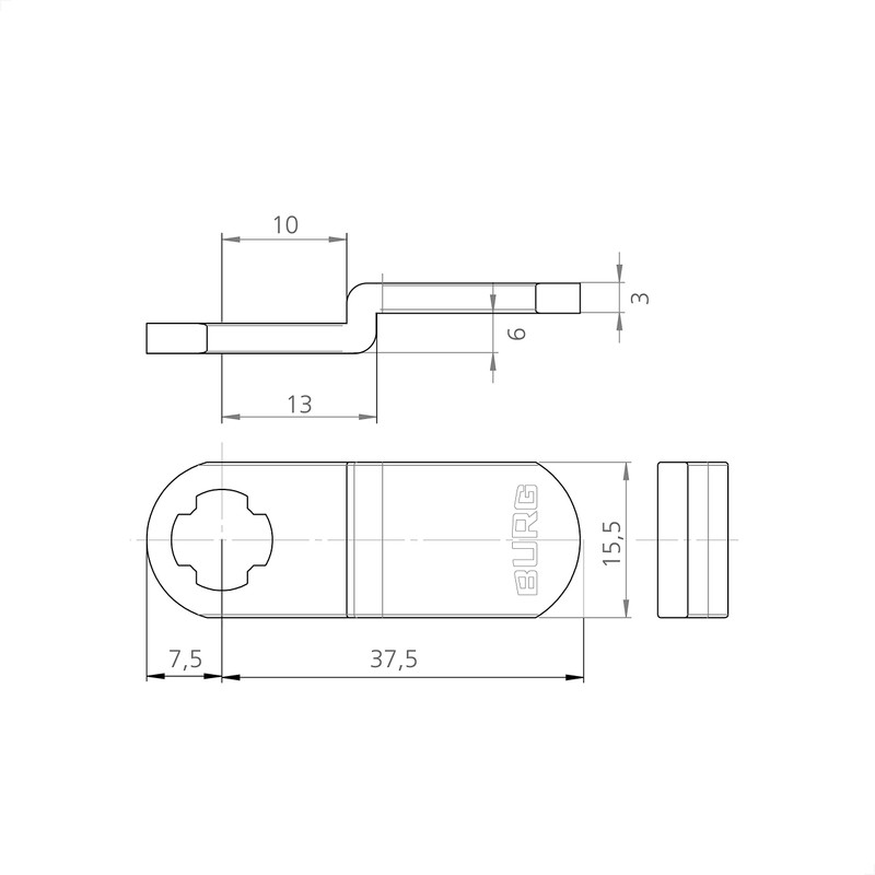 BURG Locker Lock V4U (Rotary Lock / Rotary Lock for