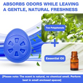 Air Jungles Shoes Deodorizer Ball 12 Count, Ocean Scent, Odor Remover Balls for Sneakers Boot Shoe, Essential Oil Provides Natural Freshness