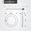 SINCELIGHT PIR Motion Sensor 7W LED Ceiling Light (Φ6'/146mm), Automatically