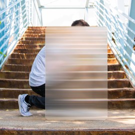 Invisibility Shield - 36"x24", Lenticular Sheet Shield with Transparent Acrylic Handles for Prank, Science, Magic, Illusion, Hiding, Game, Invisible Effect, Cover for Hunting, Airsoft, Paintball
