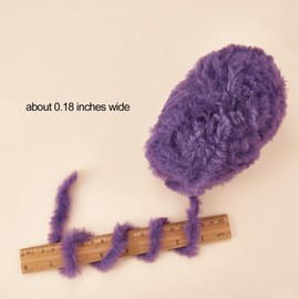BEEFLYING 2 Volumes Plush Yarn Plush Crochet Yarn Crochet Yarn for Knitting Scarves, Coats, Gloves, Hats, Clothes, Knitting Projects (Dark Purple)