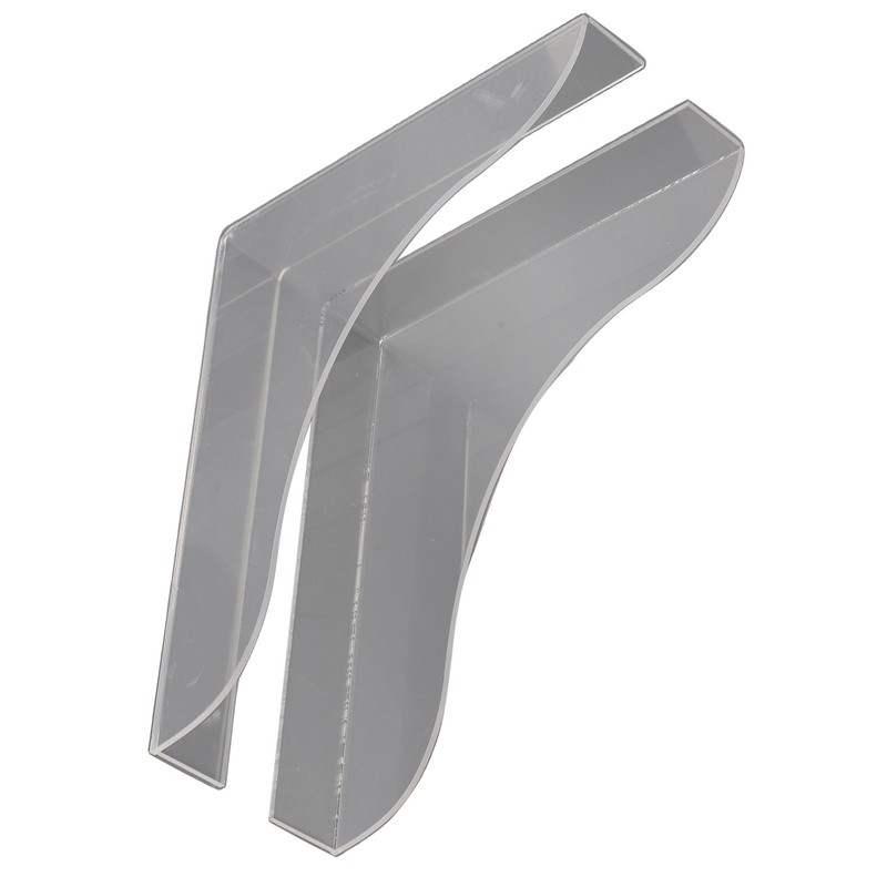 2 Pcs Bathtub Splashing Guard Acrylic Shower Tub Corner Water