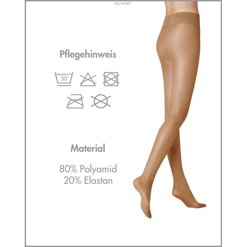 KUNERT Women's Tights Leg Control 40 Semi-Opaque Shiny 40 Denier,