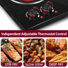 CUSIMAX Double Burner, 1800W Ceramic Electric Hot Plate for Cooking,