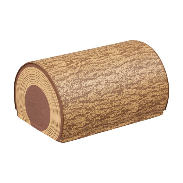 ECR4Kids SoftZone Tree Log Half Seat, 12in, Kids Bench, Chocolate