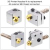 Aokin 10 Pcs Extruder Nozzles 3D Printer Brass Nozzles for