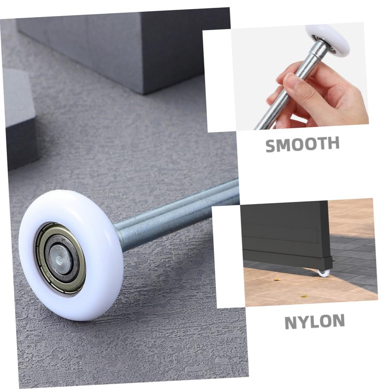 Operitacx 4pcs Nylon Garage Door Rollers Door Track Steel for