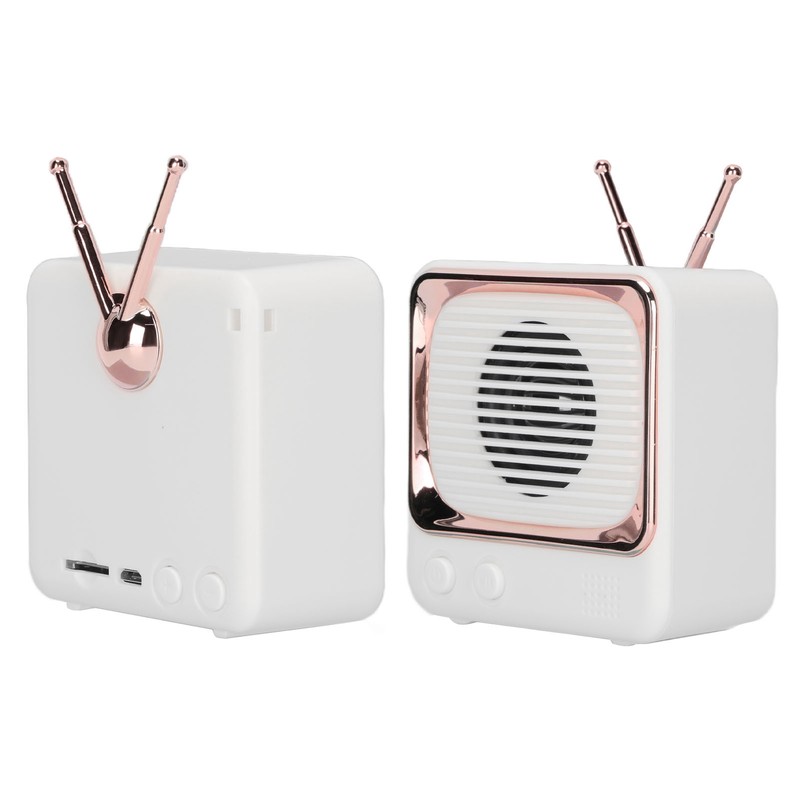 TV Shaped BT Speaker Wireless Lightweight Portable Mini Classic Style