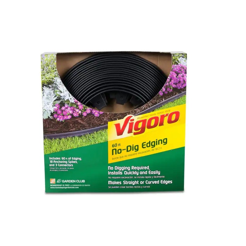Vigoro 60 Ft. Landscape Border No Dig Lawn Garden Edging