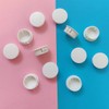 ZYYC 25mm/1'' White Plastic Hole Plugs for Hardware, Cabinet, Screw