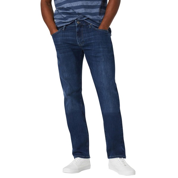 Mavi Marcus - Pantalones ajustados de pierna recta para hombre, Supermove azul oscuro, 33W x 34L