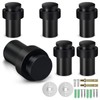 LDHHYH 6 PCS Black Door Stoppers, 2.3inch Stainless Steel Wall
