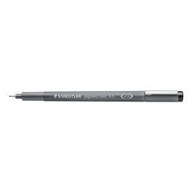 Staedtler Pigment Liner, Fineliner Pen For Drawing, Drafting, Journaling, .5mm, Black, 308 05-9