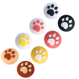 [Switch/Switch Lite Compatible] Analog Stick Cover, L/R Sensor Control Cap, Material, Anti-Slip Protective Cover (Set of 8), Rocker Cap, Cat Hand, Paw Claw, Thumb Grip Cap, Joystick Cover, Joystick