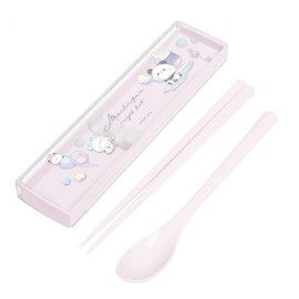 Kamio Japan 224193 Flatware Set, Twin Set, Sliding Type, Mochi Panda