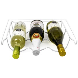 Sorbus® Fridge Wine Rack- Refrigerator Bottle Rack Holds 3 Bottles of Your Favorite Wine or Drink Universal Bottle Holder Will Fit Most Fridges