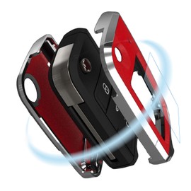 Kwak's Car Key Case Cover for Volkswagen TiguanL Lamando Teramont Golf7 Special key case keychain (Blue)