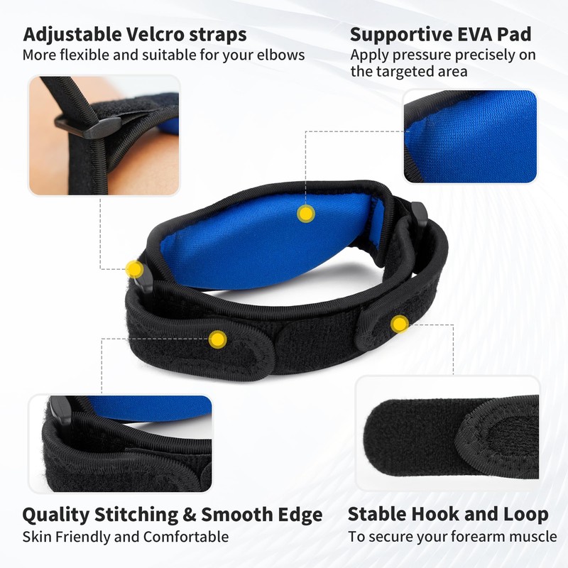 CAMBIVO 2 Pack Tennis Elbow Brace for Men & Women,